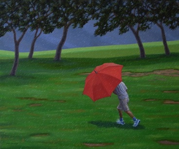 Rain - Oil on canvas 51cmx61cm